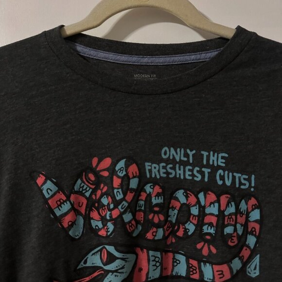 Volcom Michael Sieben Fresh Cuts Snake Gray Short Sleeve T-Shirt Men's Sz Small - Picture 7 of 16
